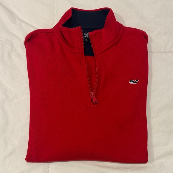Vineyard Vines Other - Vineyard Vines Youth XL (16) or Men’s small 1/4 Zip pullover in red.  Worn 1x